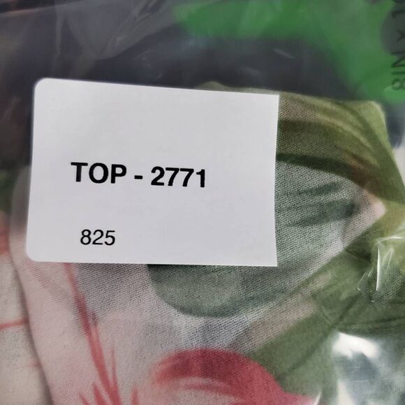 Women’s Floral Sheer Kimono Cardigan Size Small Open Front Tropical Print Chiffo - Picture 6 of 6